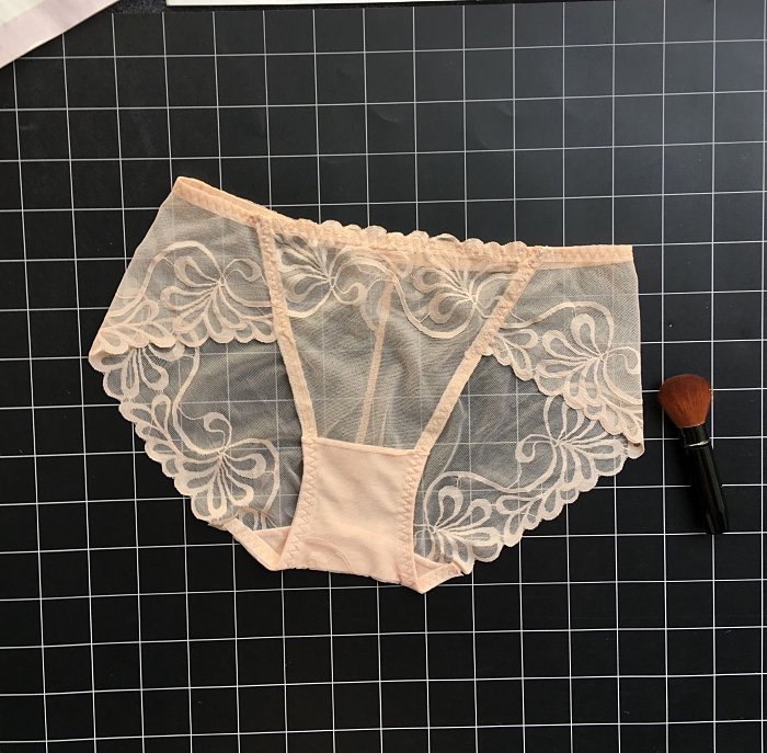 Kijk door kanten slipje met een lage taille ontwerp