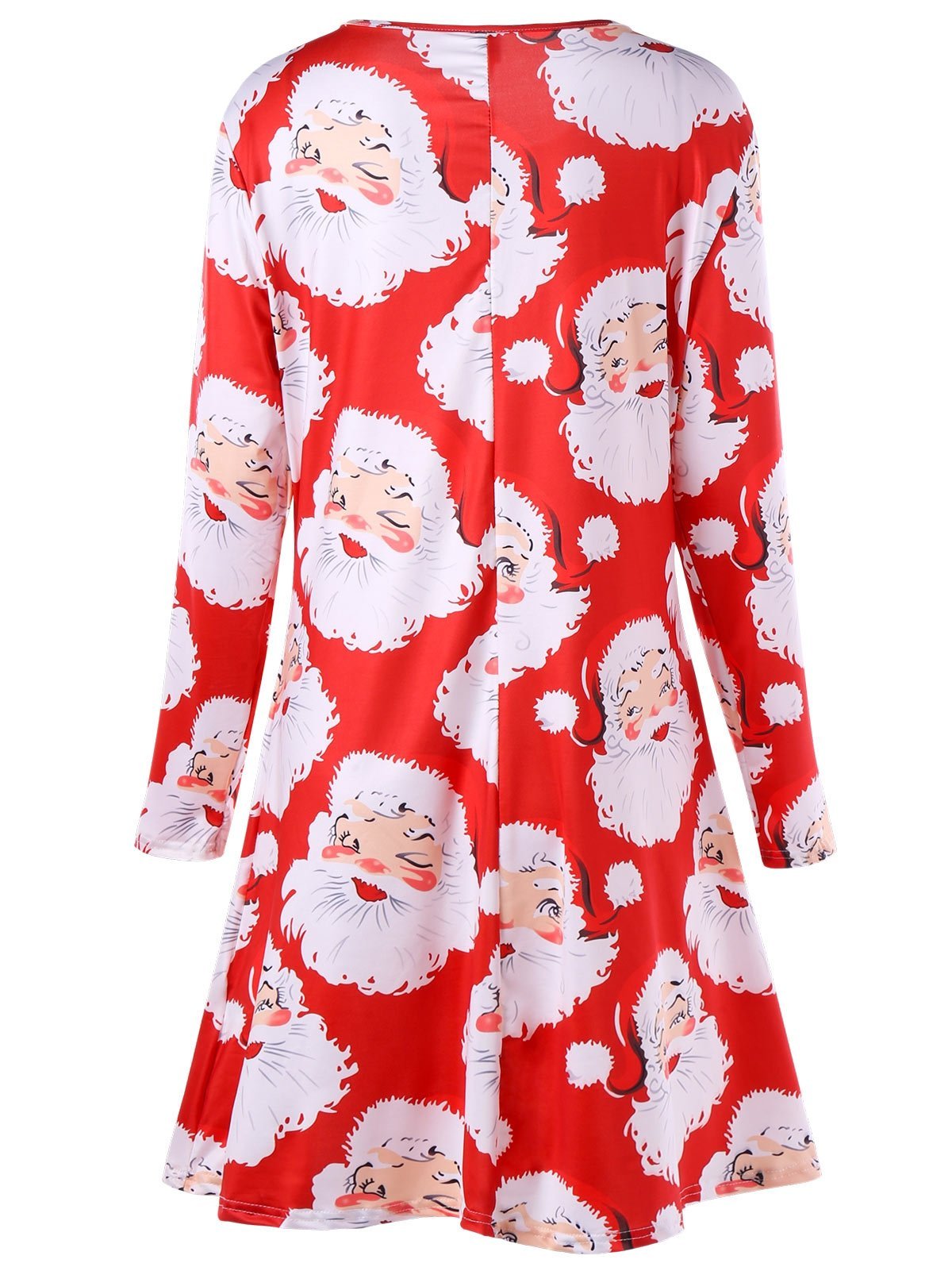 Plus Size Smiling Santa Swing Dress