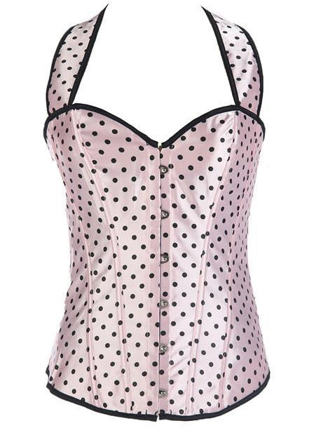 Haut du corset à pois