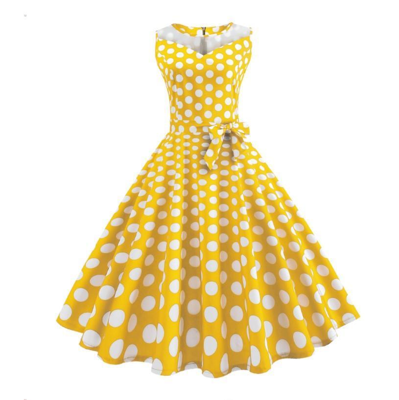 POP Trends Polka Dot Print Dress