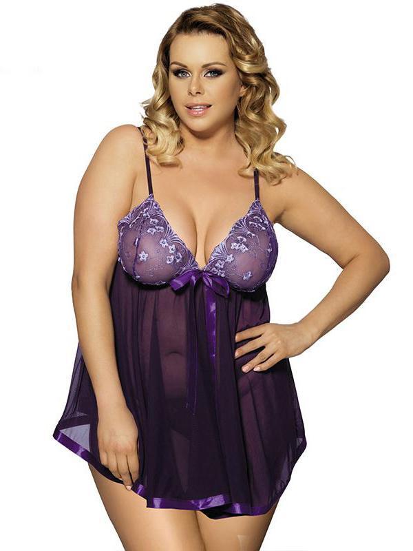 Set di babydoll per lingerie taglie forti