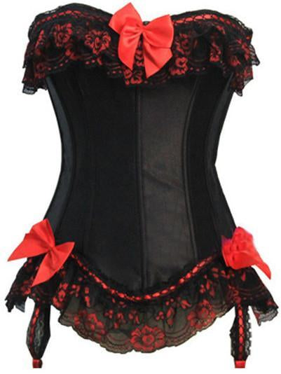 Dentelle et arcs Garter Belt Corset