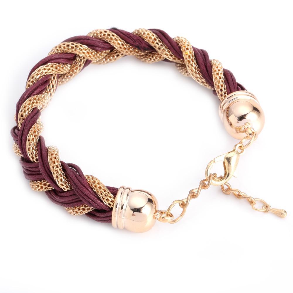 Metal Chain Knitted Womens Bracelet