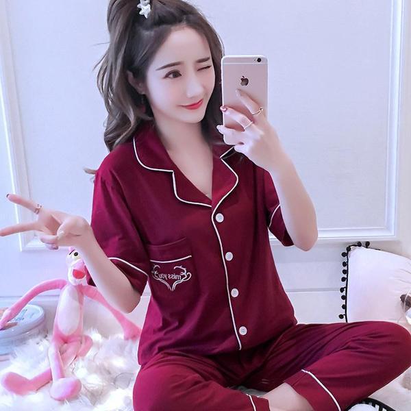 Geavanceerde button up pj set