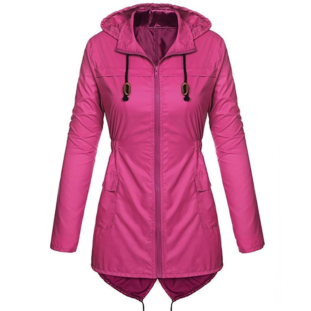 Chaqueta impermeable con cremallera completa