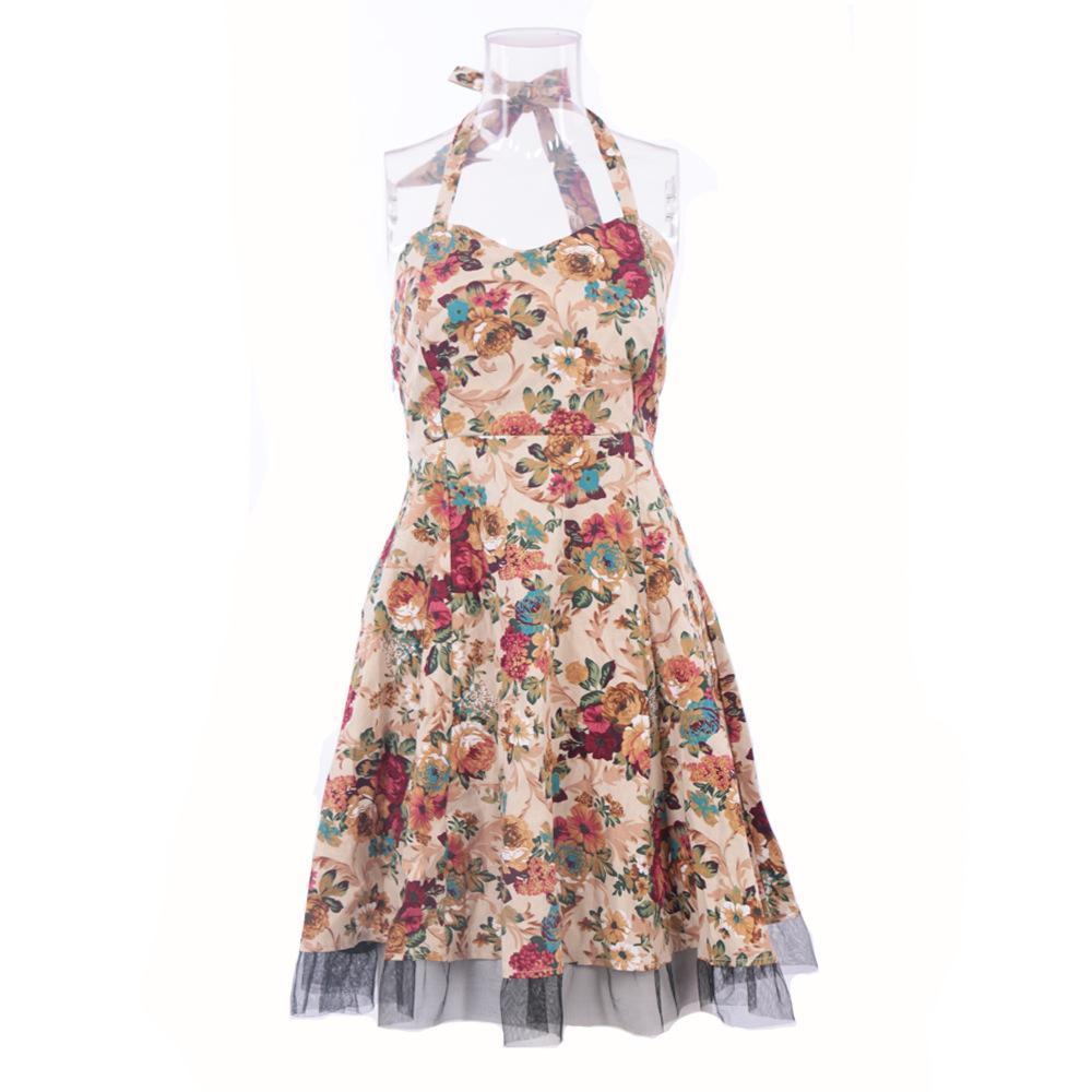Ruffle Skirt Vintage Apron Dress