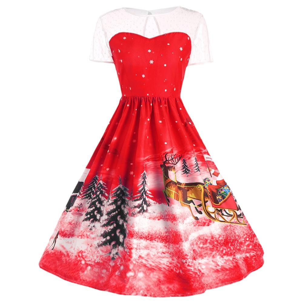 Santa Claus Christmas Party Gown