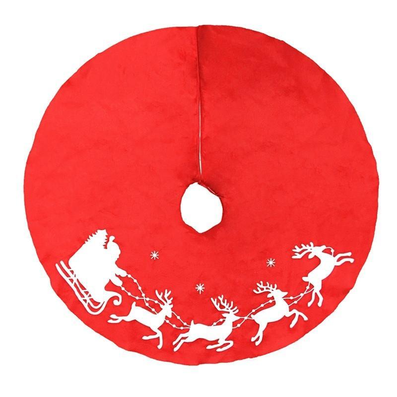 Santa and Reindeer Christmas Tree Skirt