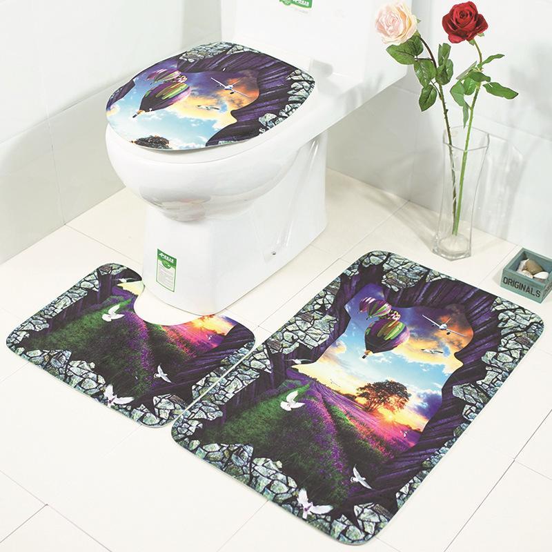 Scenes From Nature Bathroom Rug Set