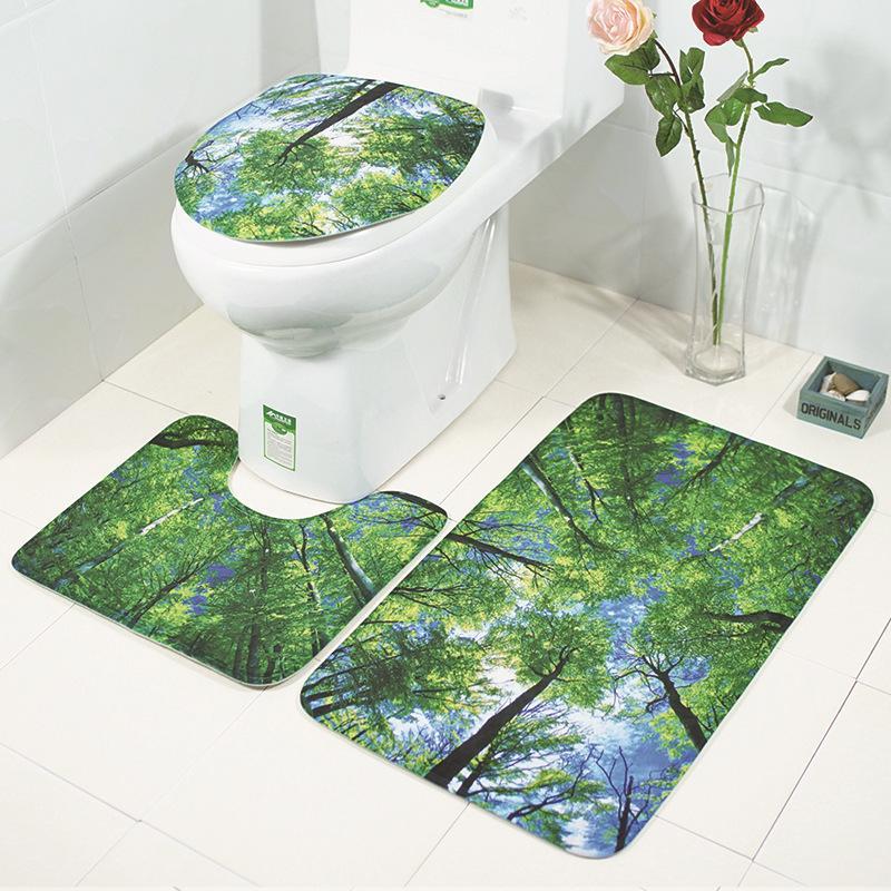 Scenes From Nature Bathroom Rug Set