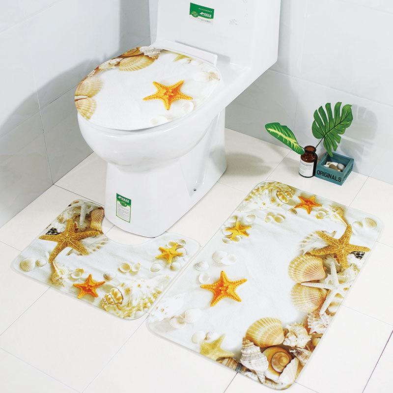 Juego de alfombras de baño Escenas de la naturaleza