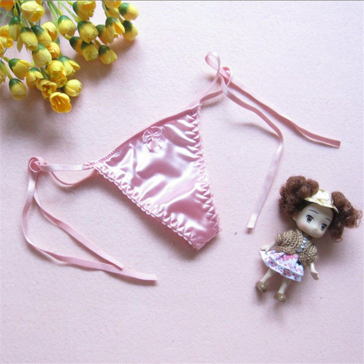 Semi Transparent Mesh Front High Waisted Thongs-Pink-Theone Apparel