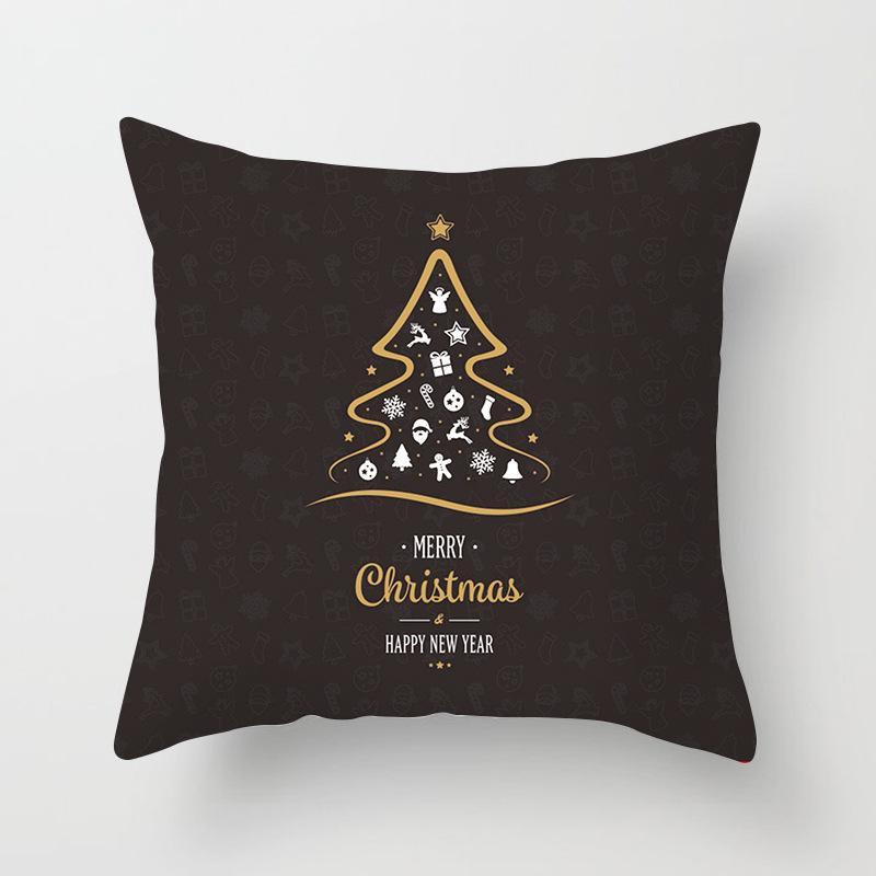 シンプルでシックなクリスマス枕がカバーされています