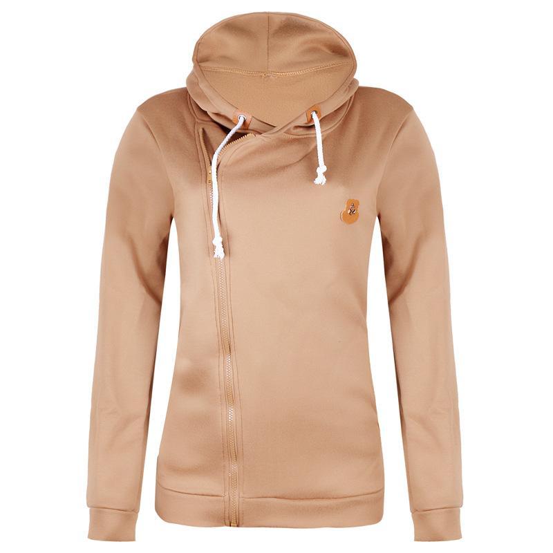 Hoodie de cordão com zíper com zíper