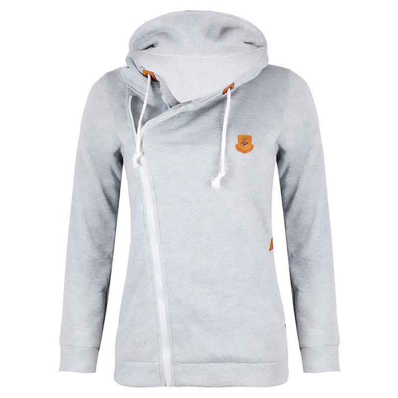 Hoodie de cordão com zíper com zíper