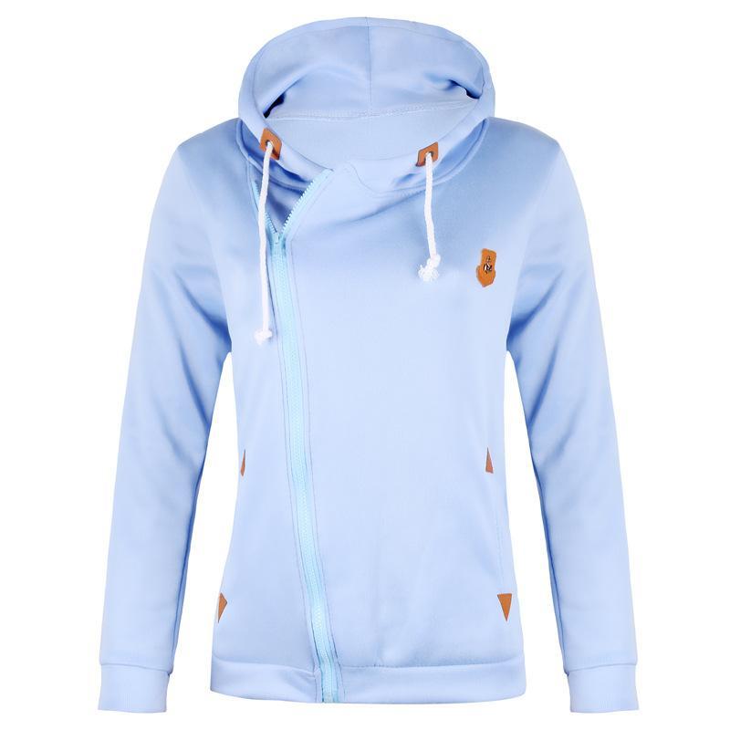 Hoodie de cordão com zíper com zíper