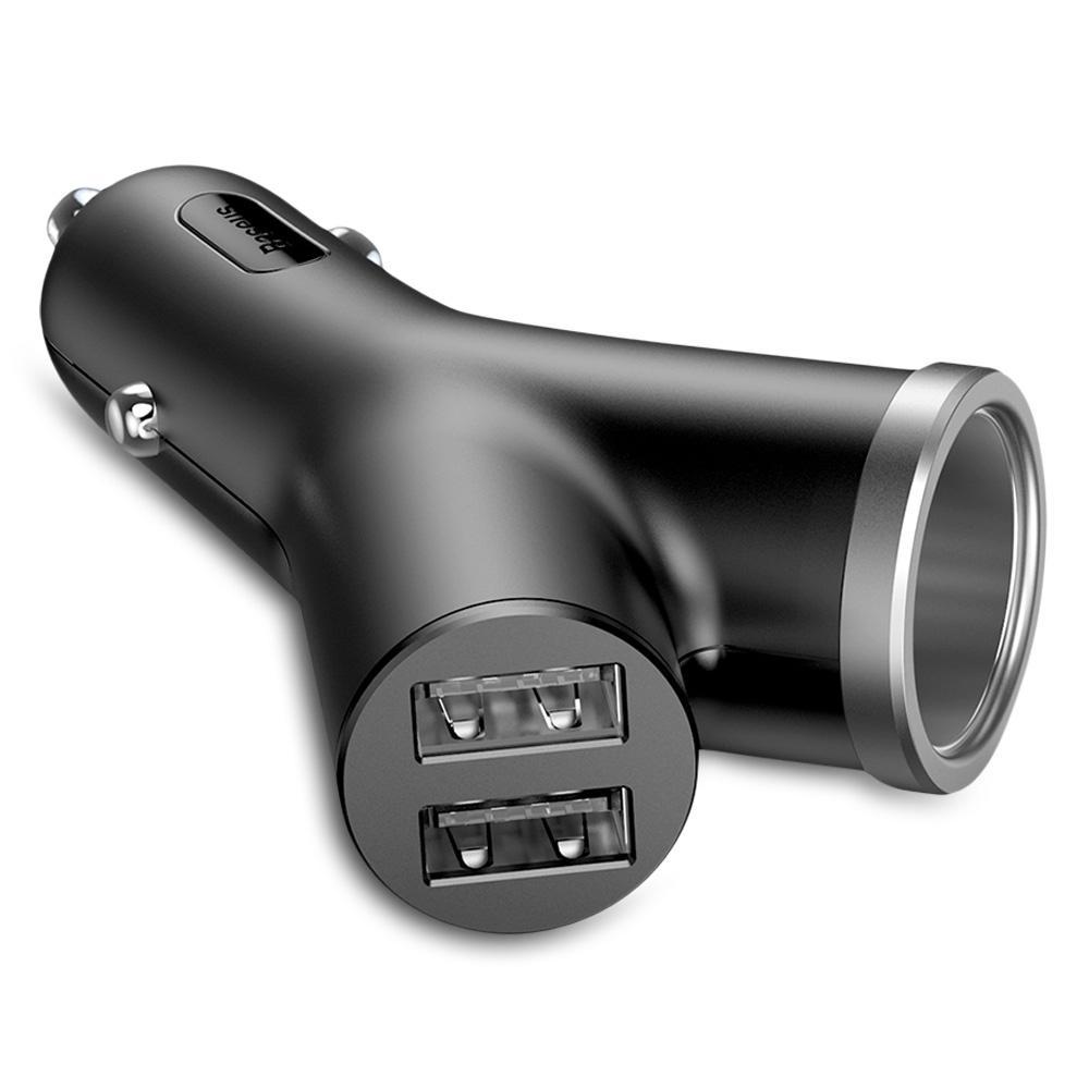 Smartphone Y shaped Dual USB Car Adapter