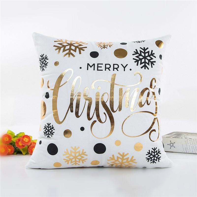 Cuscino decorativo natalizio in neve