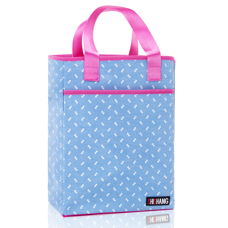 Stampato preppy tote borse extra alte