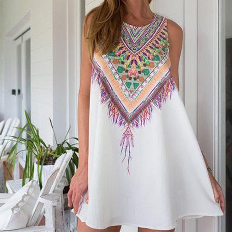 Robe tipi à imprimé tribal