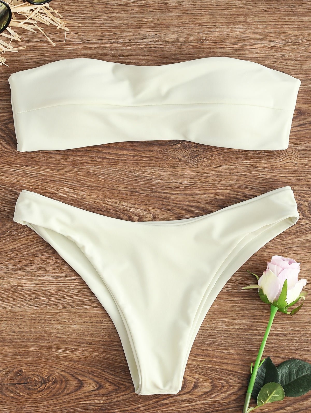 Chic Bandeau Thong Bikini Set - Theone Apparel