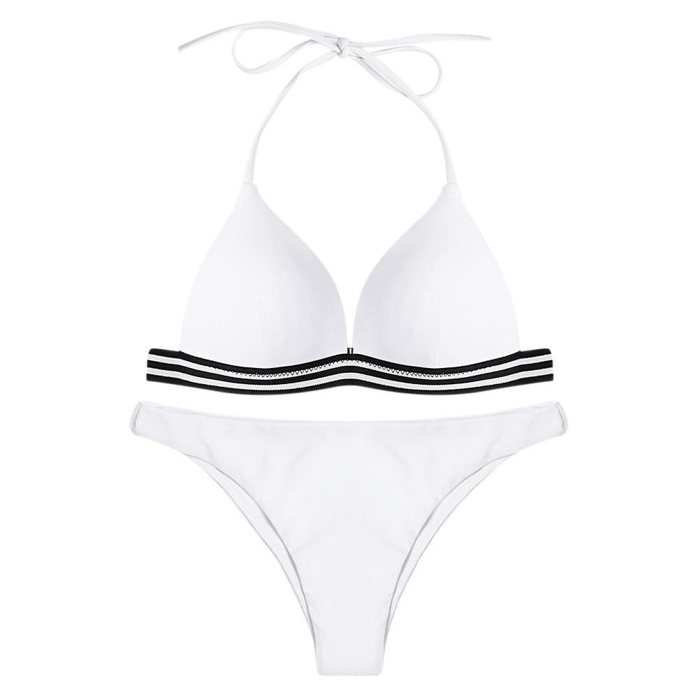 Set di bikini da signore del collo di Halter