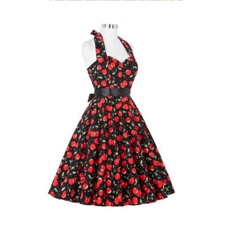 Leckeres Retro-Halterkleid mit Print