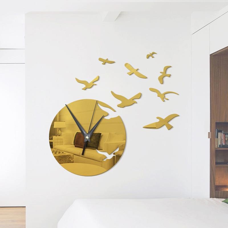 Acrylic Clock and Seagulls Wall Stickers - THEONE APPAREL