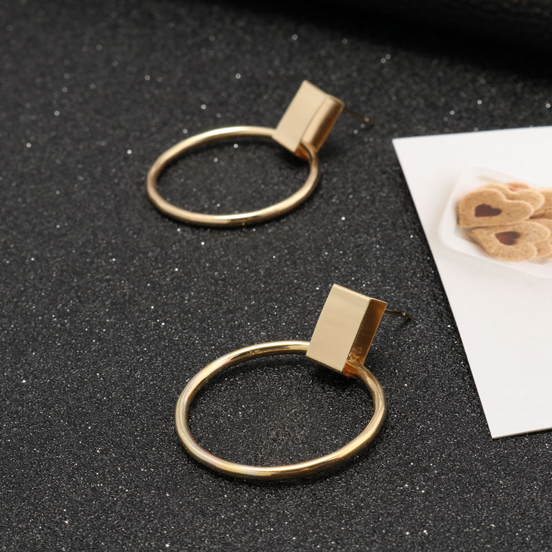 Block Stud and Loop Earrings - THEONE APPAREL