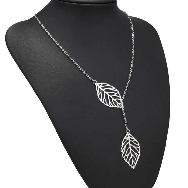 Boho Double Leaf Necklace - THEONE APPAREL