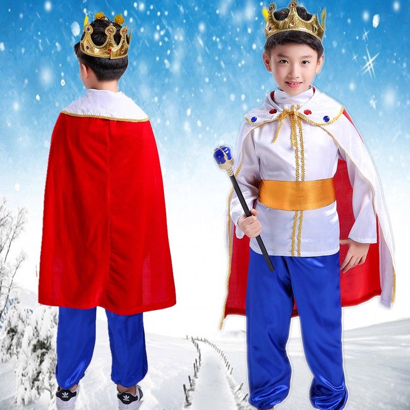 Boy's Full Set King Costume for Halloween Party - THEONE APPAREL