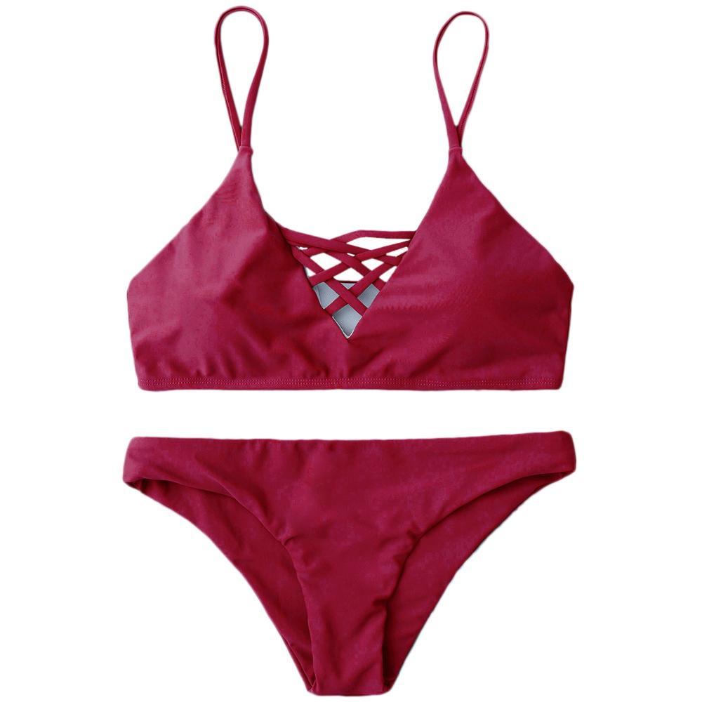 Cami Lace Up Womens Bikini - THEONE APPAREL